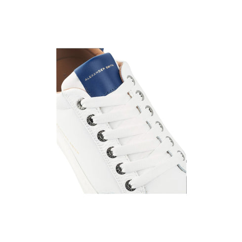 Alexander Smith Sneakers Sneakers Uomo modello Bond con dettagli in contrasto Bianco blu - Francavilla Moda